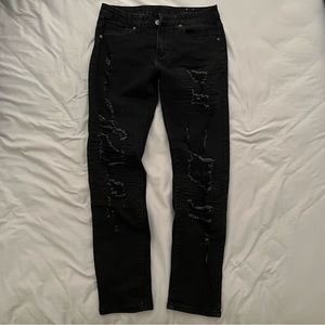 Rue21 men’s ripped/distressed skinny supreme flex jeans
